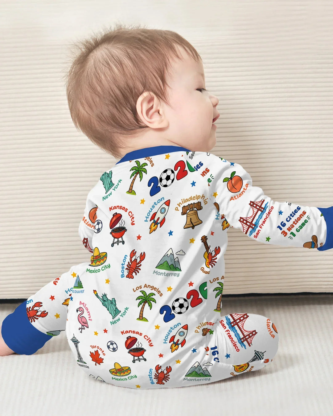 Gerippte Babykleidung mit individuellem Foto - Weich &amp; Skizzenhaft