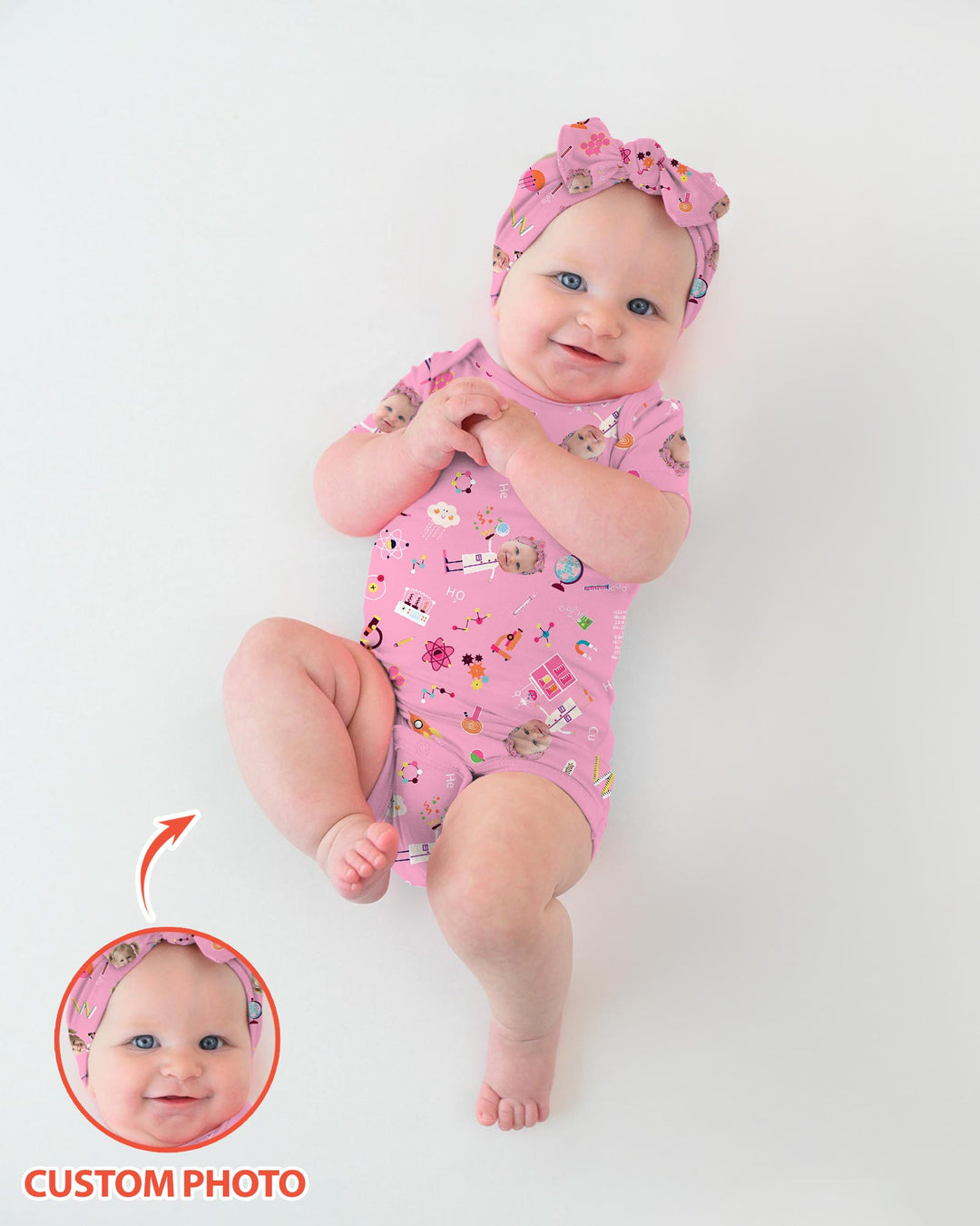Custom Image Chemical Laboratory Bamboo Bodysuit