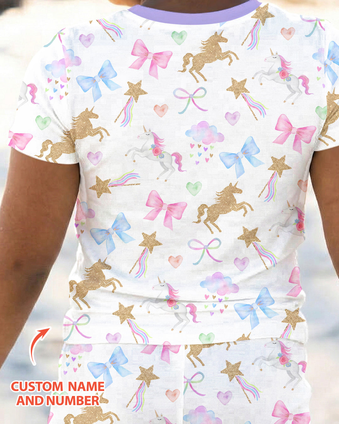 Zweiteiliges, kurzärmliges Pyjama-Set mit Marienkäfern