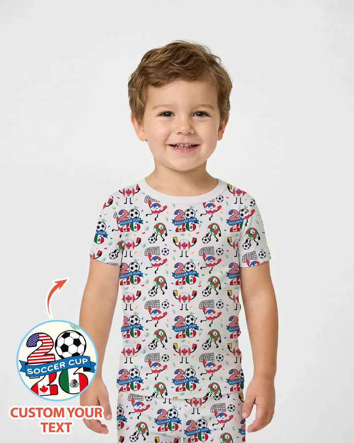 Zweiteiliges, kurzärmliges Pyjama-Set mit Marienkäfern