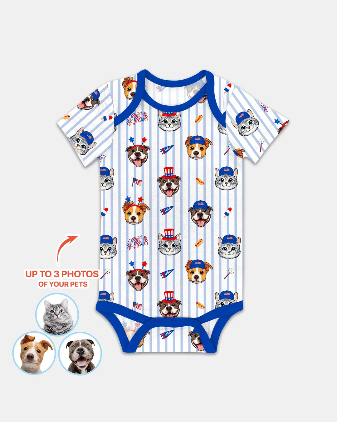 Gerippte Babykleidung mit individuellem Foto - Weich &amp; Skizzenhaft
