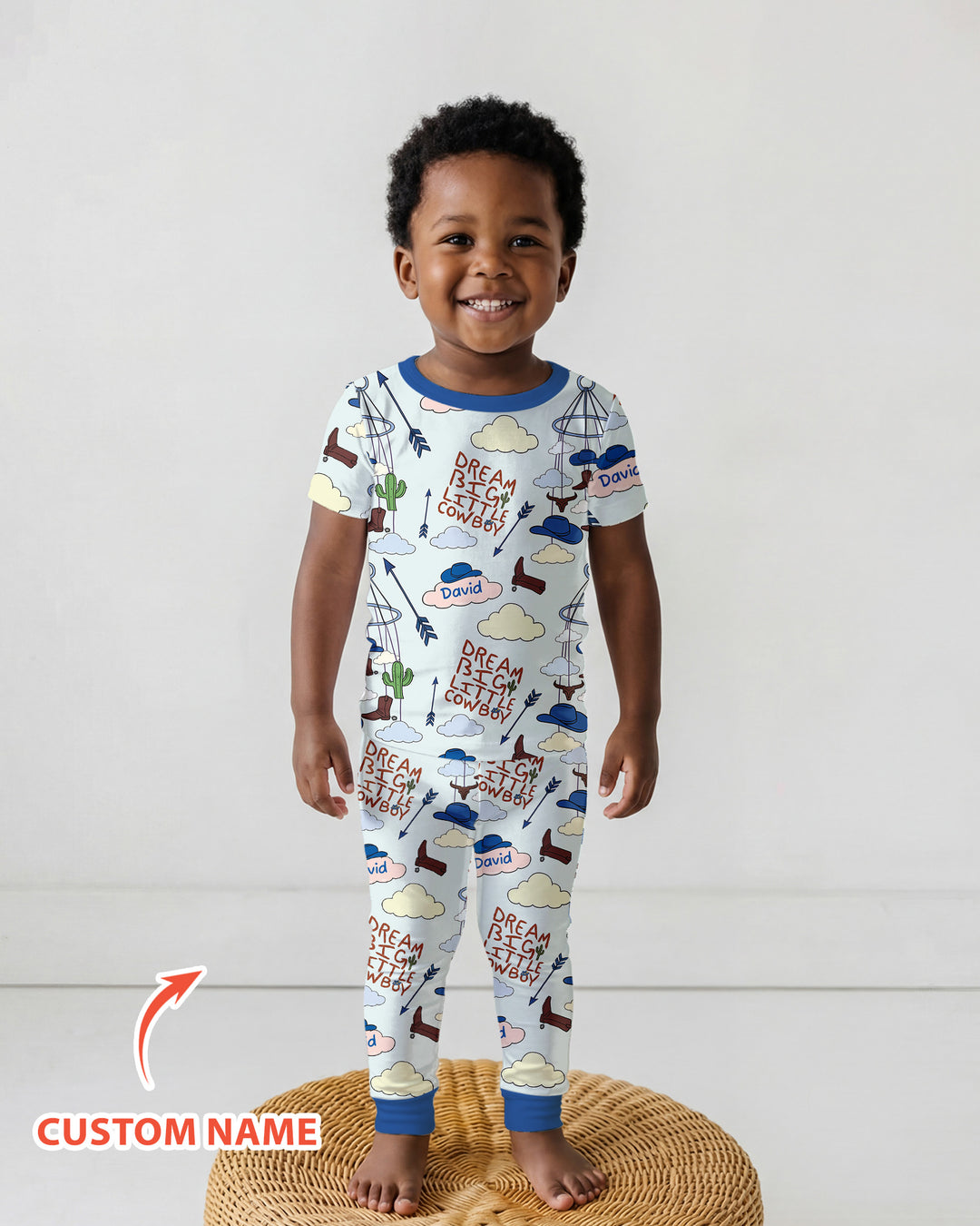 Zweiteiliges, kurzärmliges Pyjama-Set mit Marienkäfern