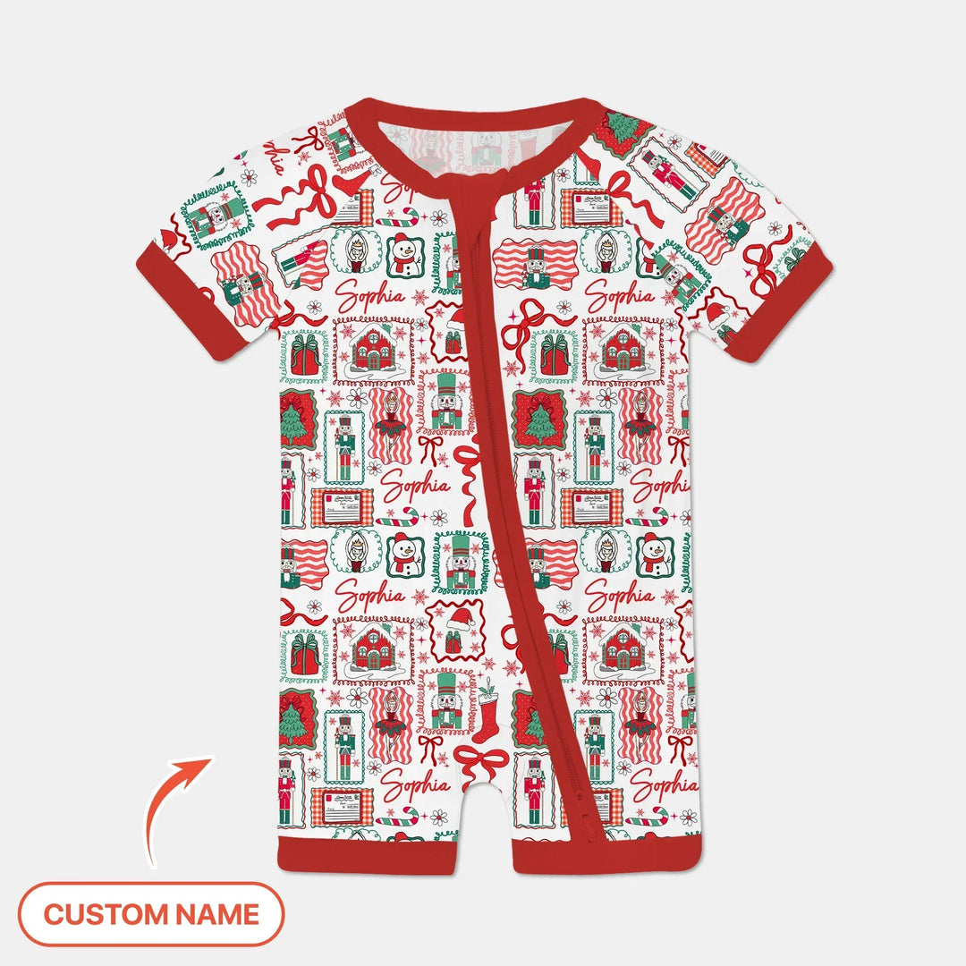 Personalized Nutcracker Parade Shorty Zippy , Personalized Nutcracker Parade Shorty Zippy - 0-3M