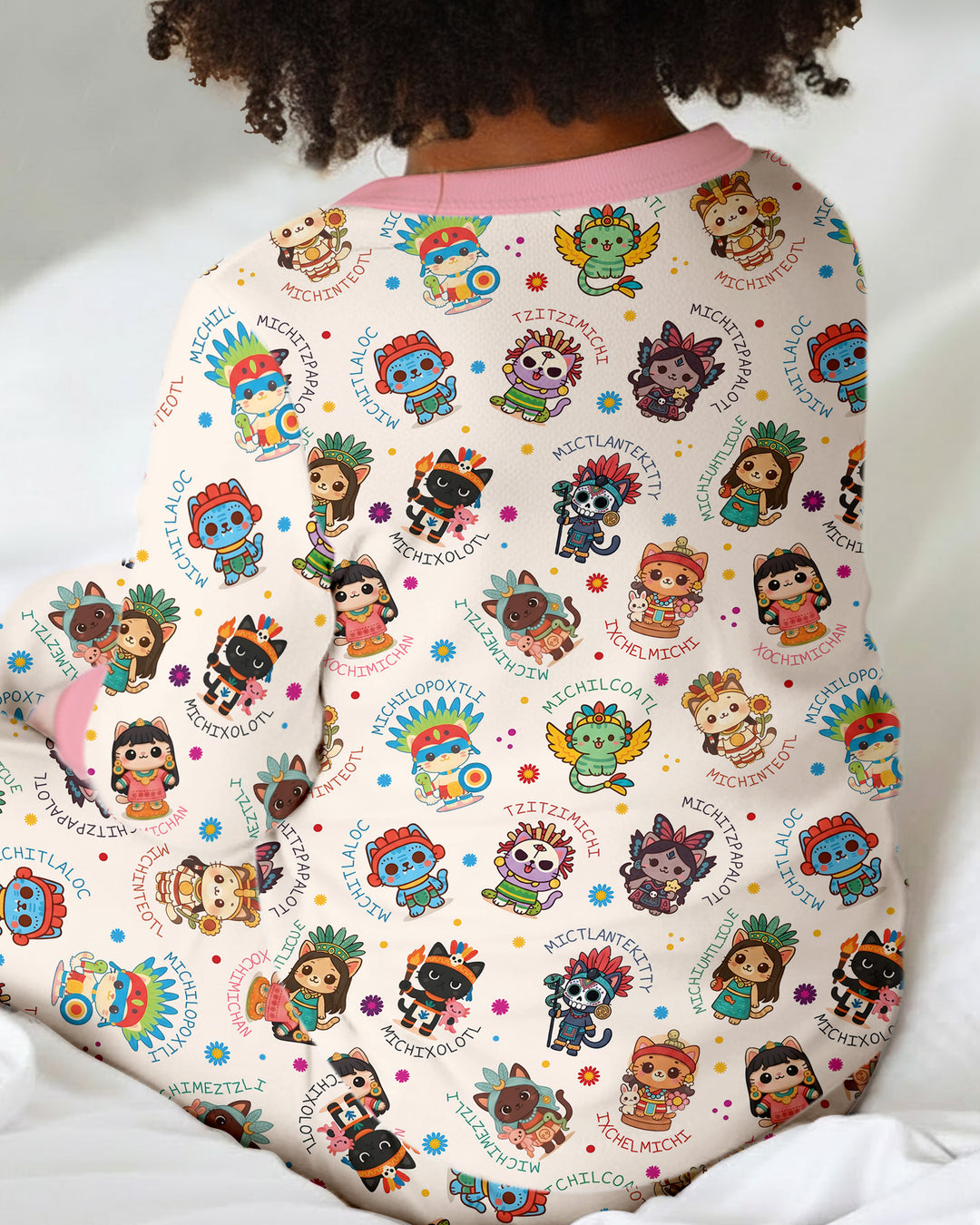 Michi Fiesta Azteca Bamboo Two Piece Long Sleeve Pajama Set