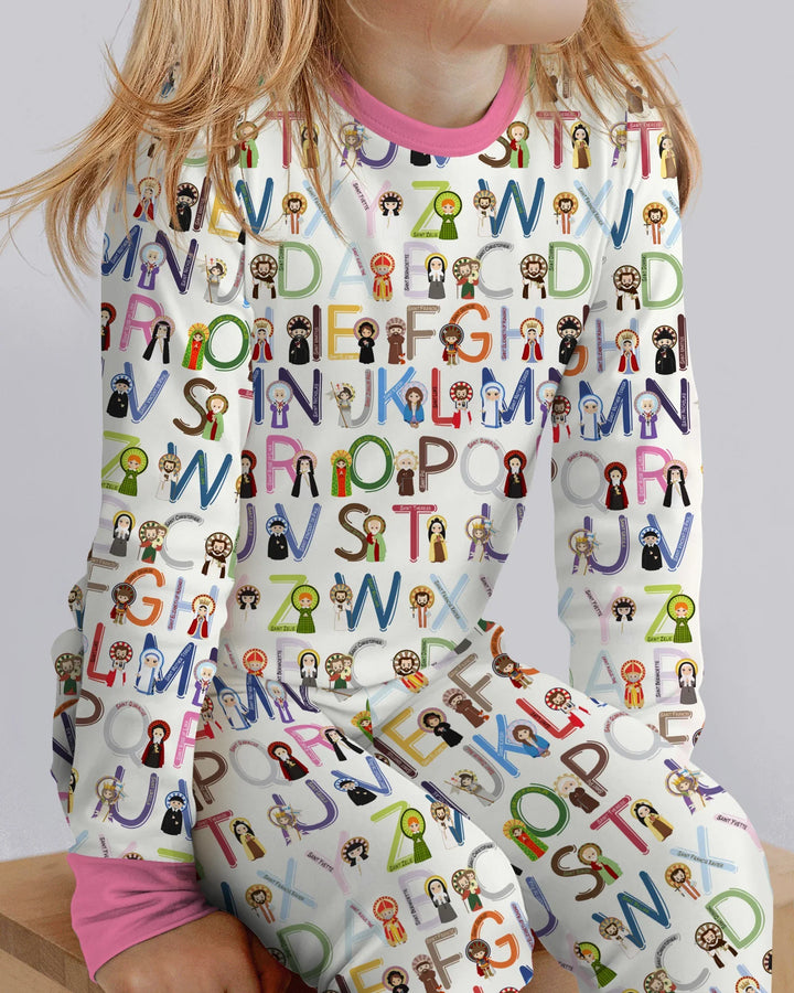 Saint ABCs Bamboo Two Piece Long Sleeve Pajama Set