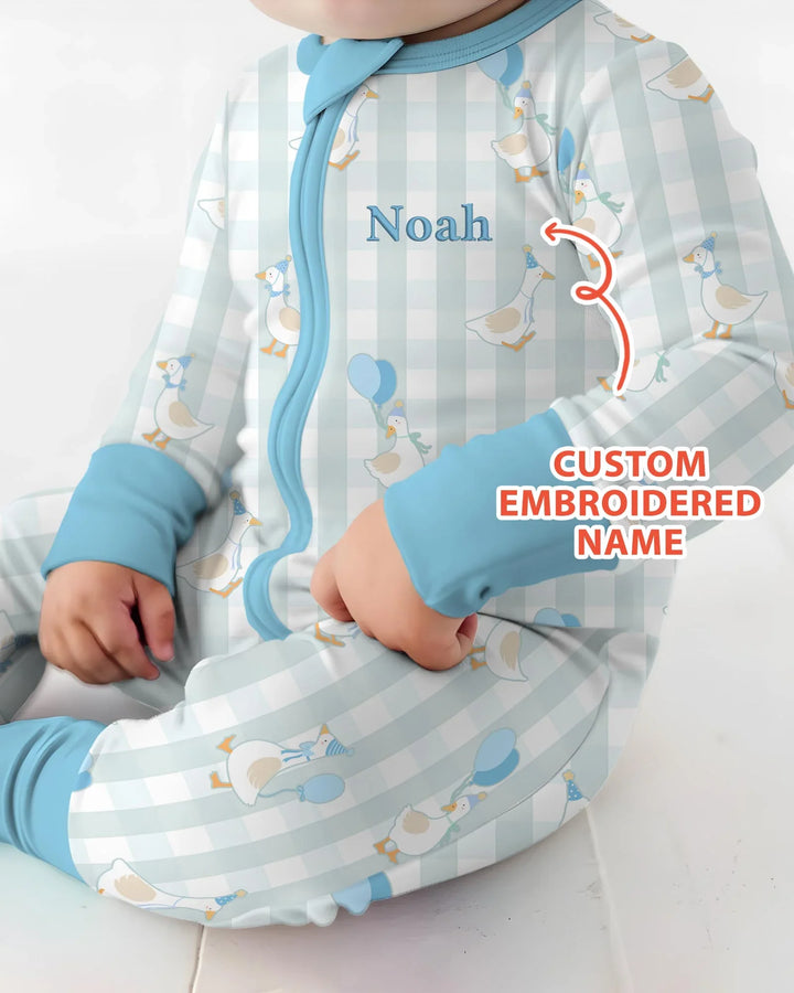 Gerippte Babykleidung mit individuellem Foto - Weich &amp; Skizzenhaft
