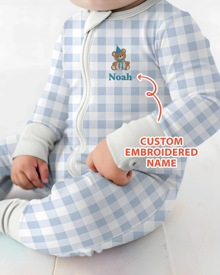 Gerippte Babykleidung mit individuellem Foto - Weich &amp; Skizzenhaft