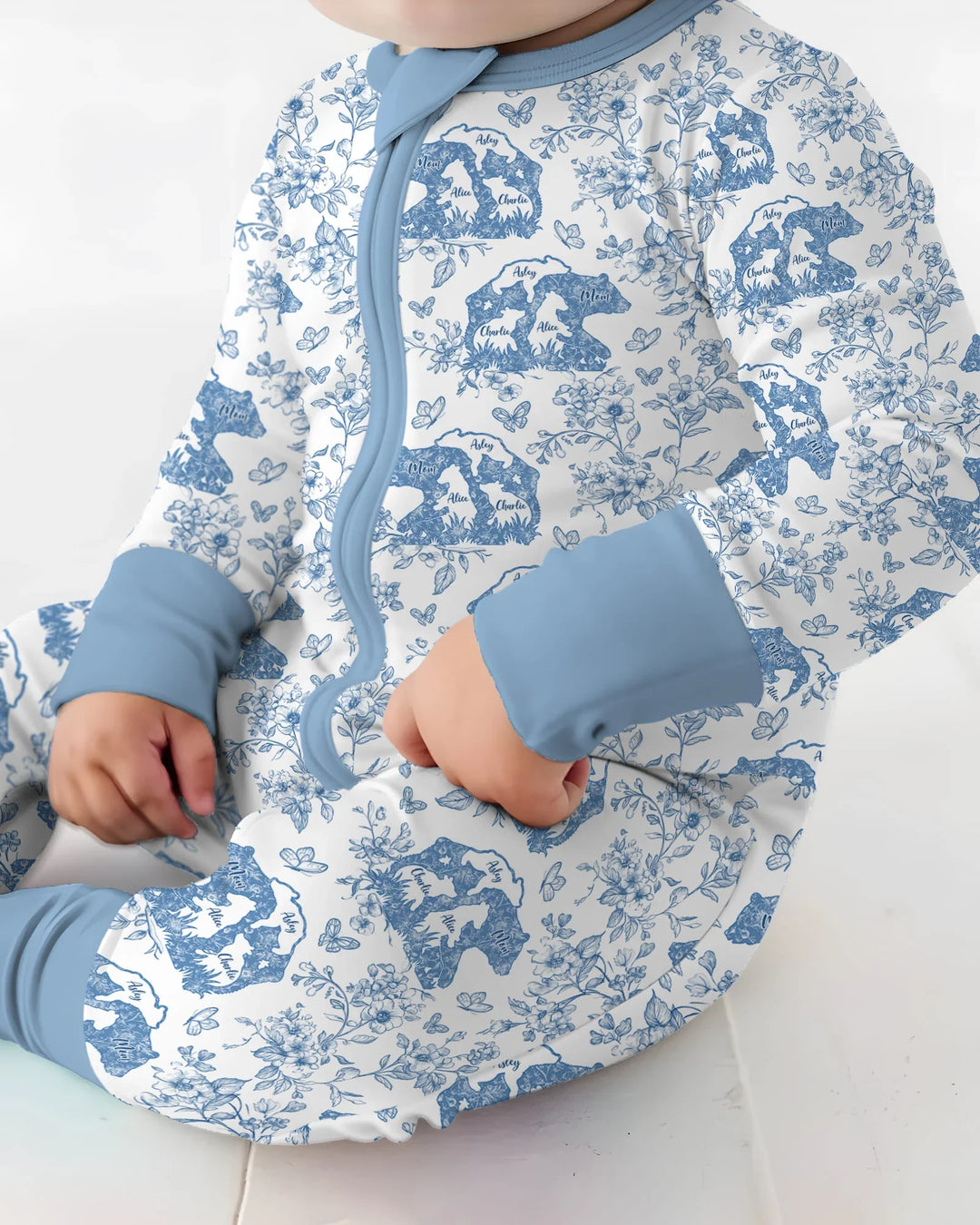 Gerippte Babykleidung mit individuellem Foto - Weich &amp; Skizzenhaft