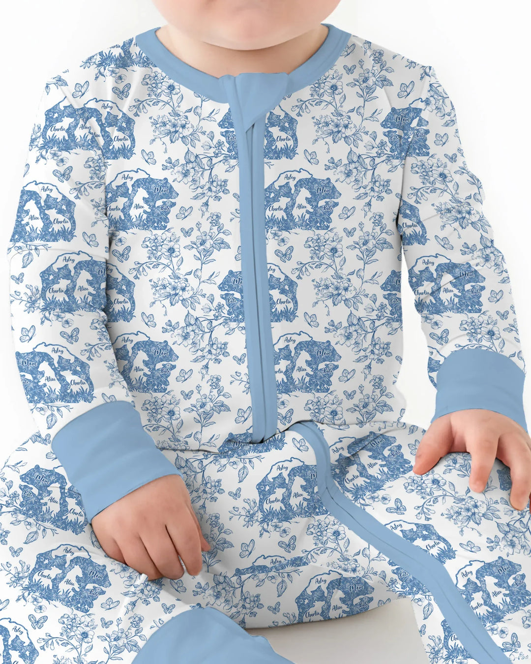 Gerippte Babykleidung mit individuellem Foto - Weich &amp; Skizzenhaft