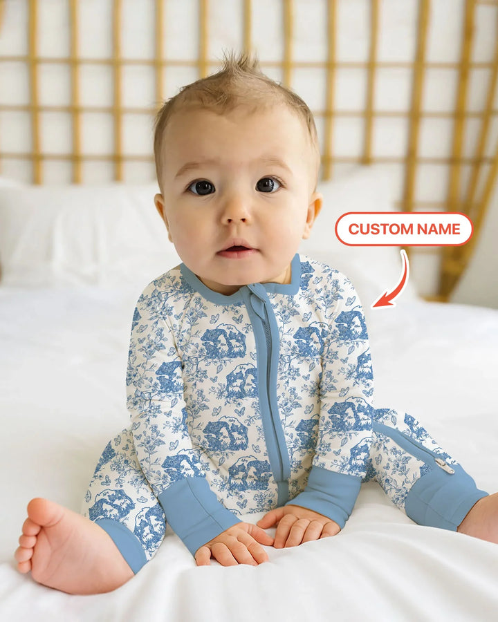 Gerippte Babykleidung mit individuellem Foto - Weich &amp; Skizzenhaft