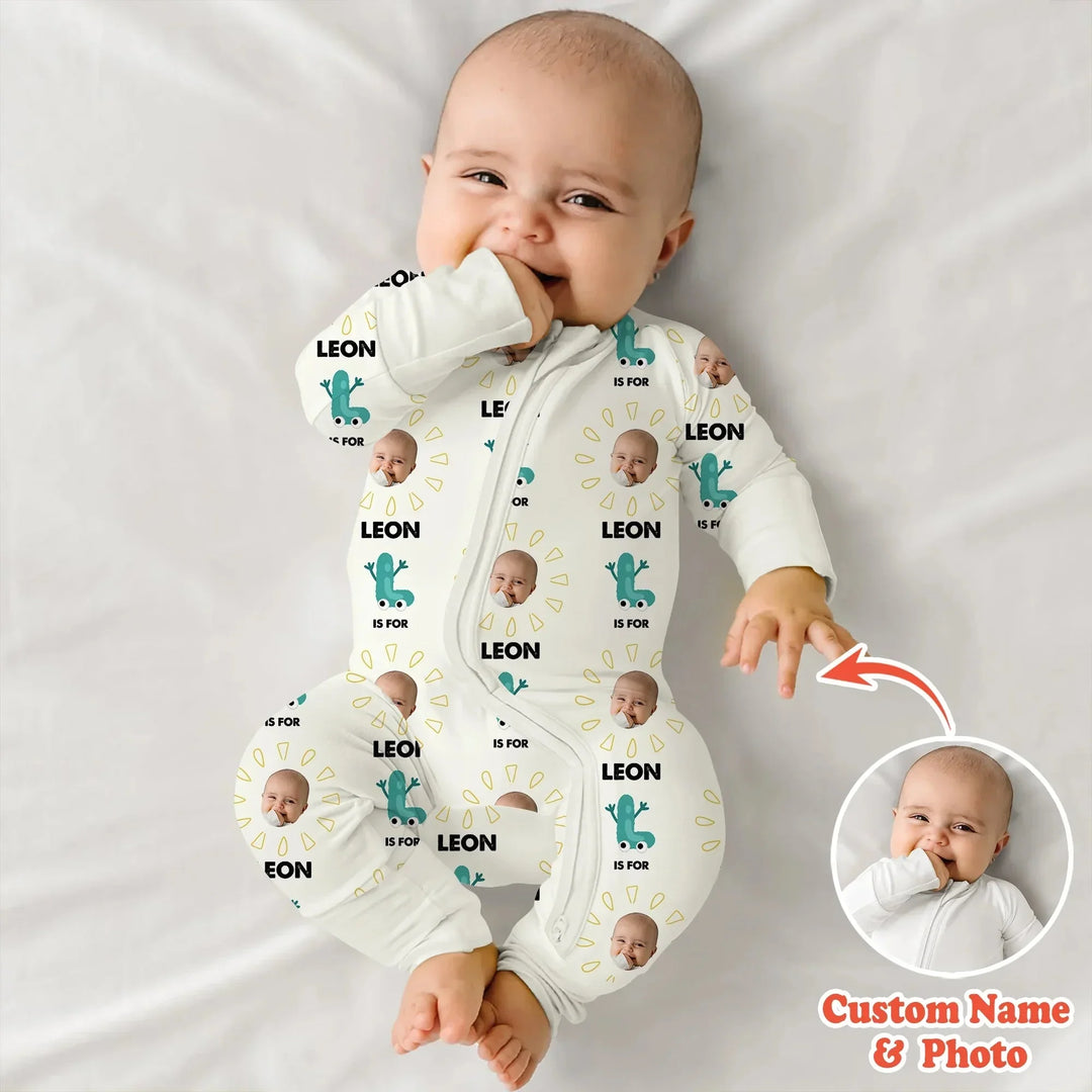 Alphabet Custom Face Baby Convertible Zippy , Alphabet Custom Face Baby Convertible Zippy - 0-3M