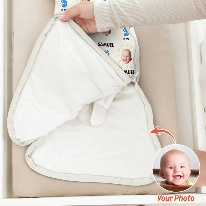 Alphabet Custom Name And Photo Sleep Bag 1.0 TOG , Alphabet Custom Name And Photo Sleep Bag 1.0 TOG - XS