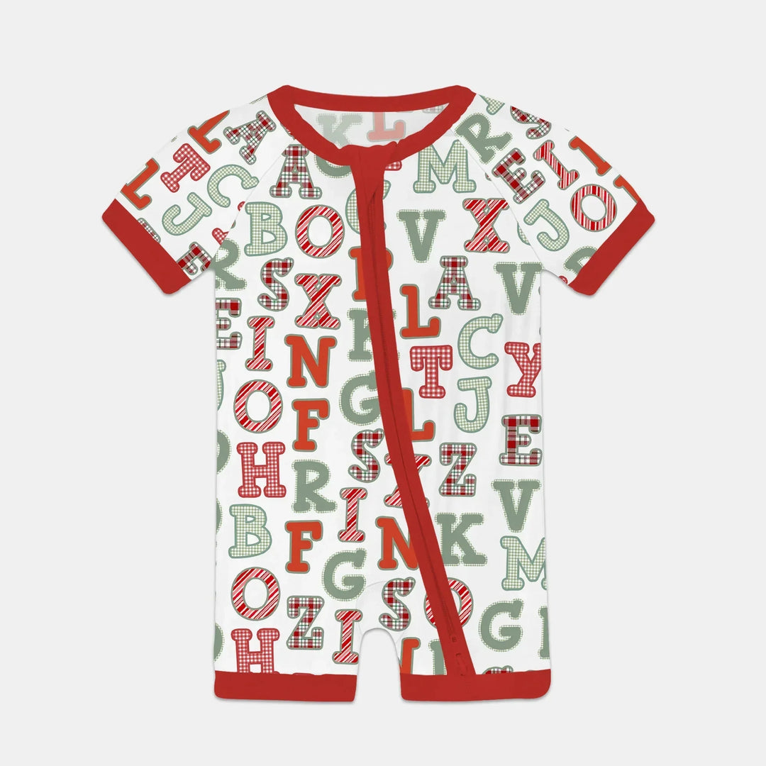 Alphabet Of Christmas Shorty Zippy , Alphabet Of Christmas Shorty Zippy - 0-3M