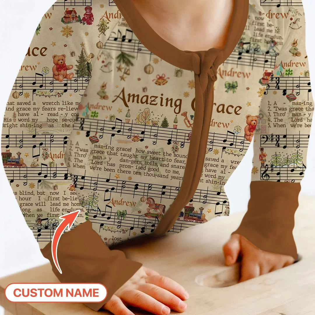 Amazing Grace Custom Name Convertible Zippy , Amazing Grace Custom Name Convertible Zippy - 0-3M