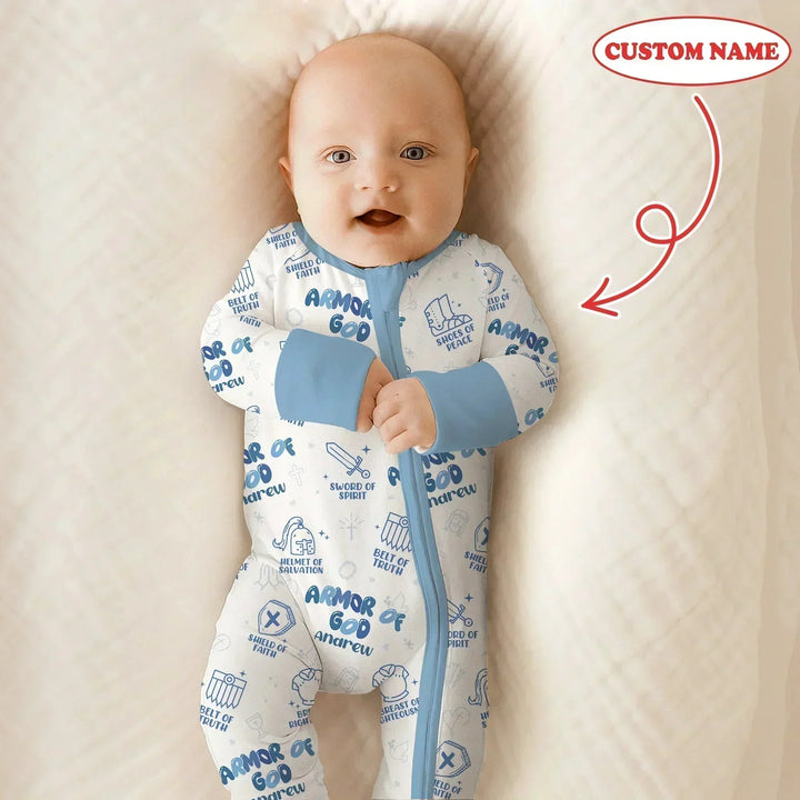 Armor of God Custom Name Convertible Zippy , Armor of God Custom Name Convertible Zippy - 0-3M