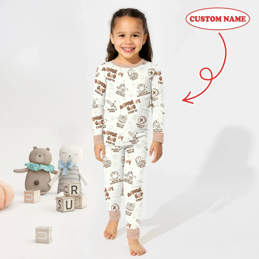 Armor of God Two Piece Long Sleeve Pajama Set , Armor of God Two Piece Long Sleeve Pajama Set - 12-18M