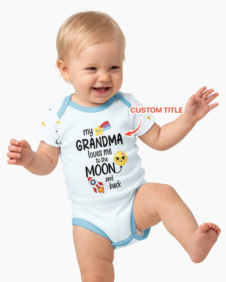 My Grandma Loves Me To The Moon And Back Bamboo Bodysuit