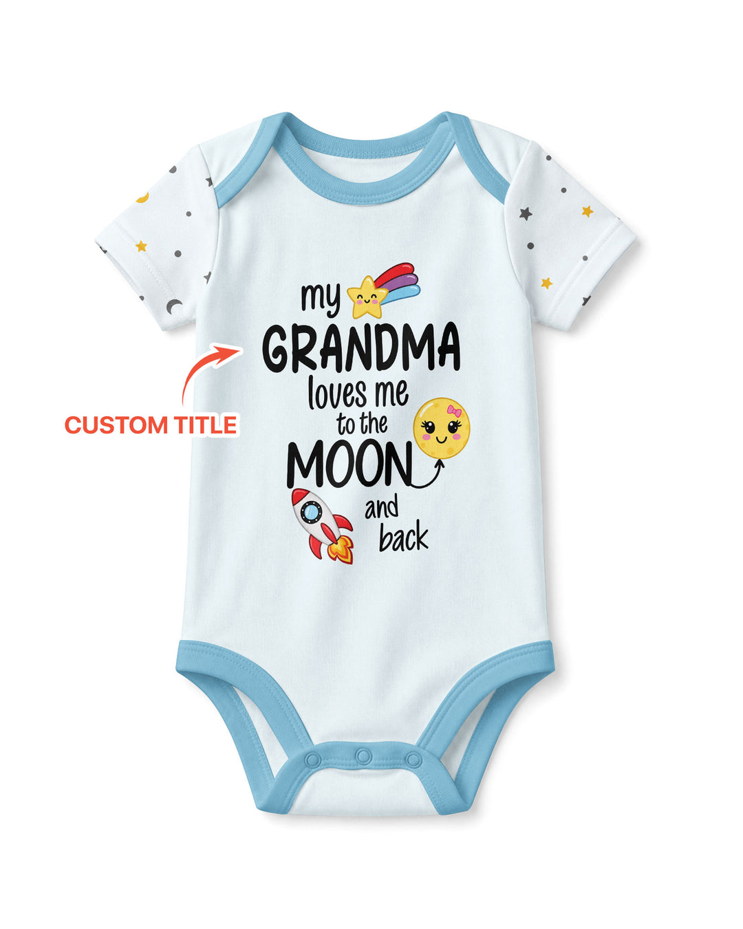 My Grandma Loves Me To The Moon And Back Bamboo Bodysuit