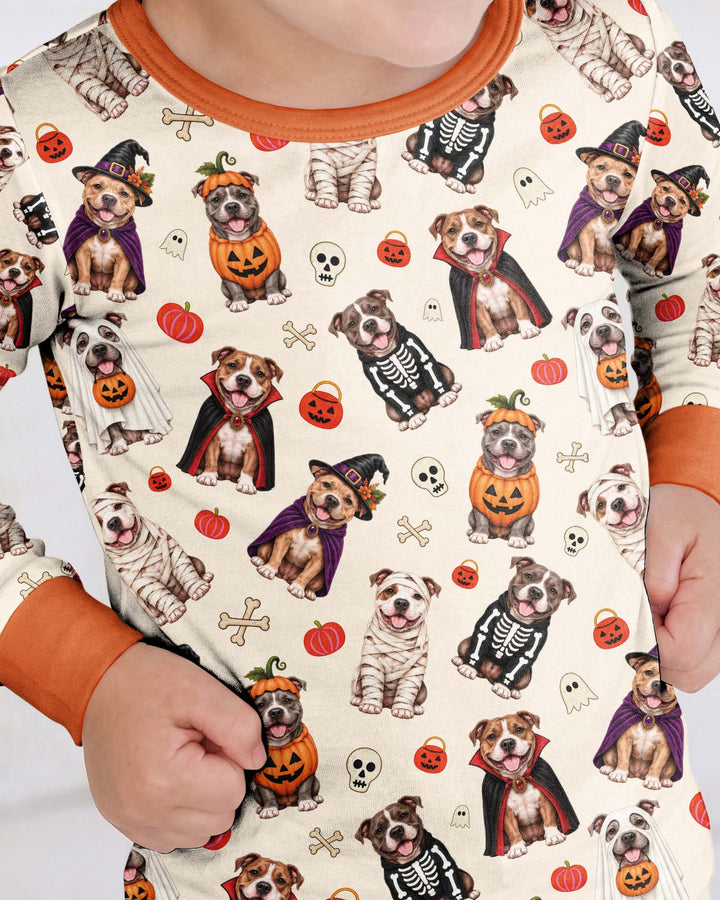 Pit Boo Bamboo Two Piece Long Sleeve Pajama Set