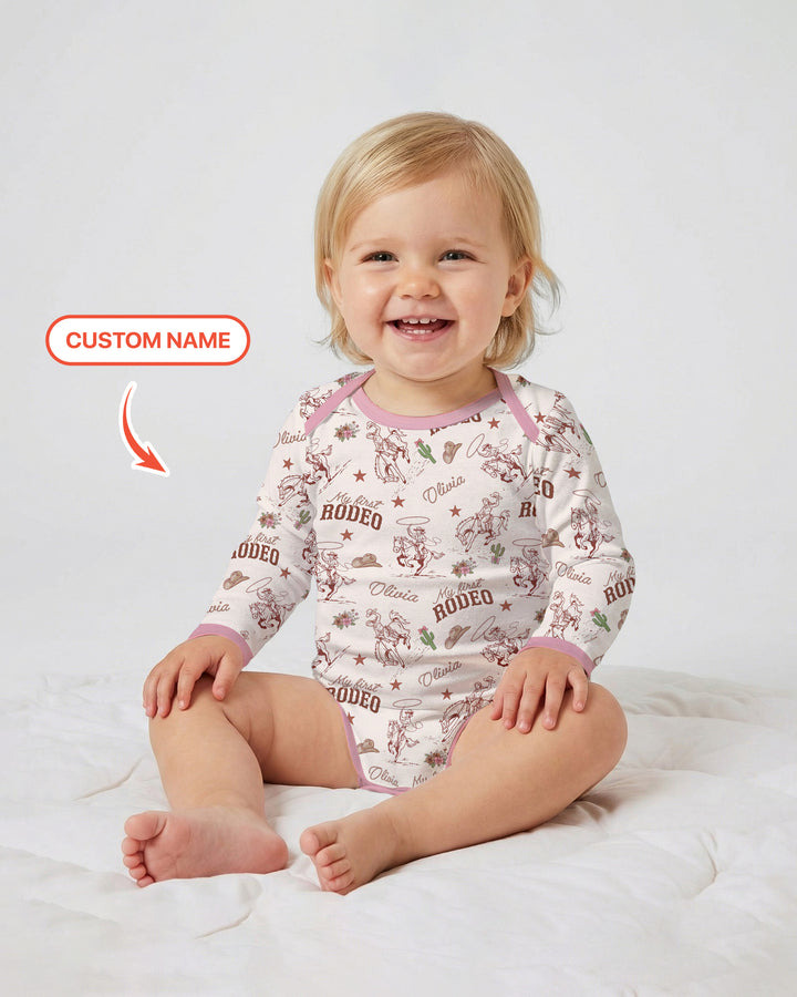 Gerippte Babykleidung mit individuellem Foto - Weich &amp; Skizzenhaft