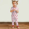 Zweiteiliges, kurzärmliges Pyjama-Set mit Marienkäfern