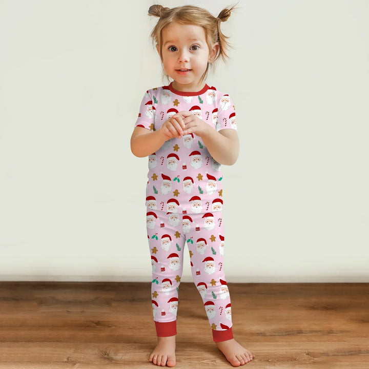 Zweiteiliges, kurzärmliges Pyjama-Set mit Marienkäfern