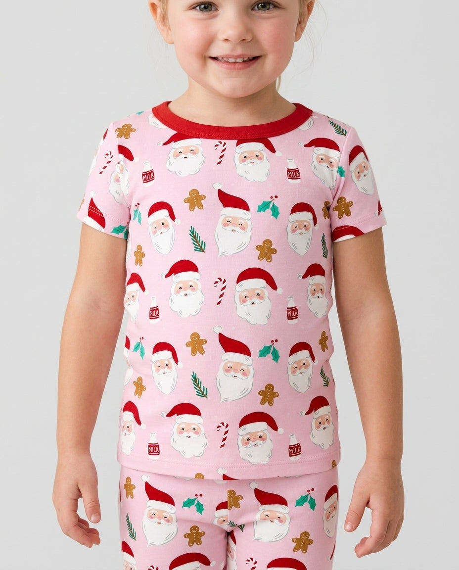 Zweiteiliges, kurzärmliges Pyjama-Set mit Marienkäfern
