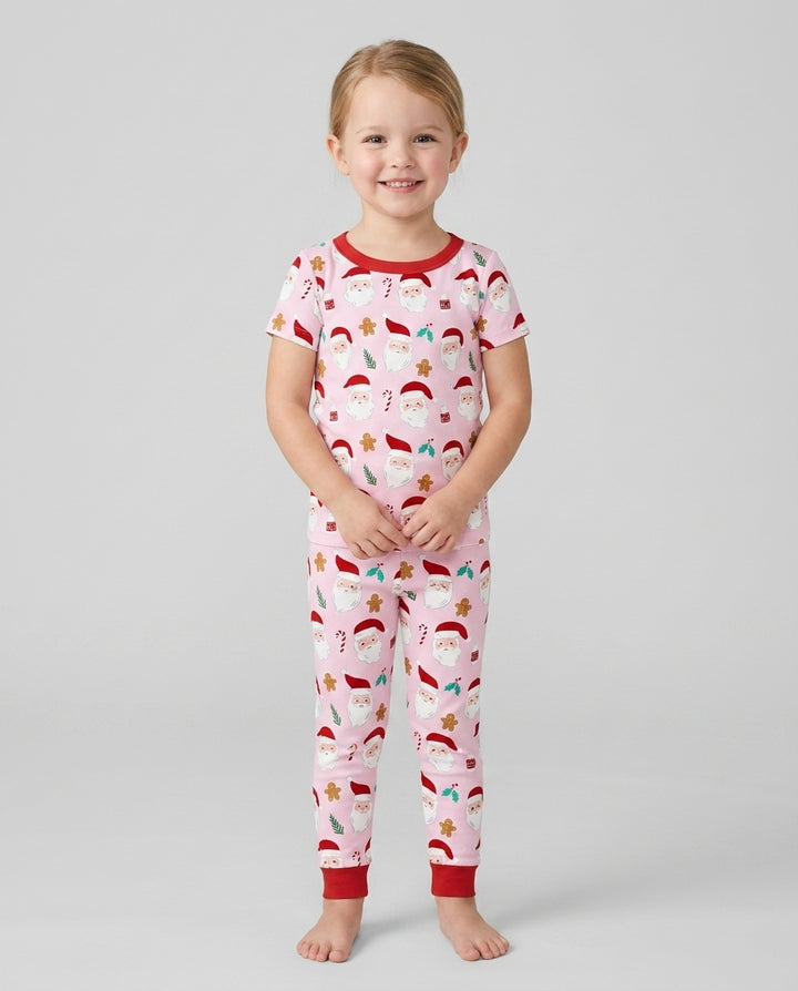 Zweiteiliges, kurzärmliges Pyjama-Set mit Marienkäfern