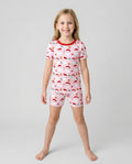 Template Zweiteiliges Pyjama-Set mit kurzen Ärmeln und Shorts