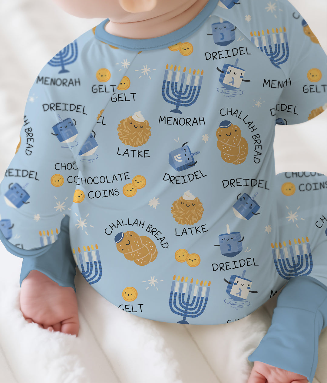 Gerippte Babykleidung mit individuellem Foto - Weich &amp; Skizzenhaft