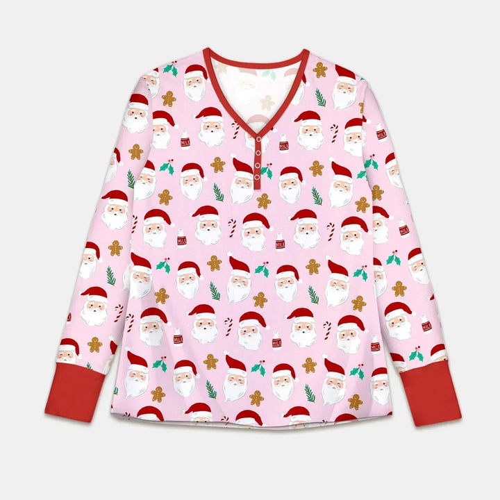 Christmas Sweet Santa Bamboo Women Pajama Set