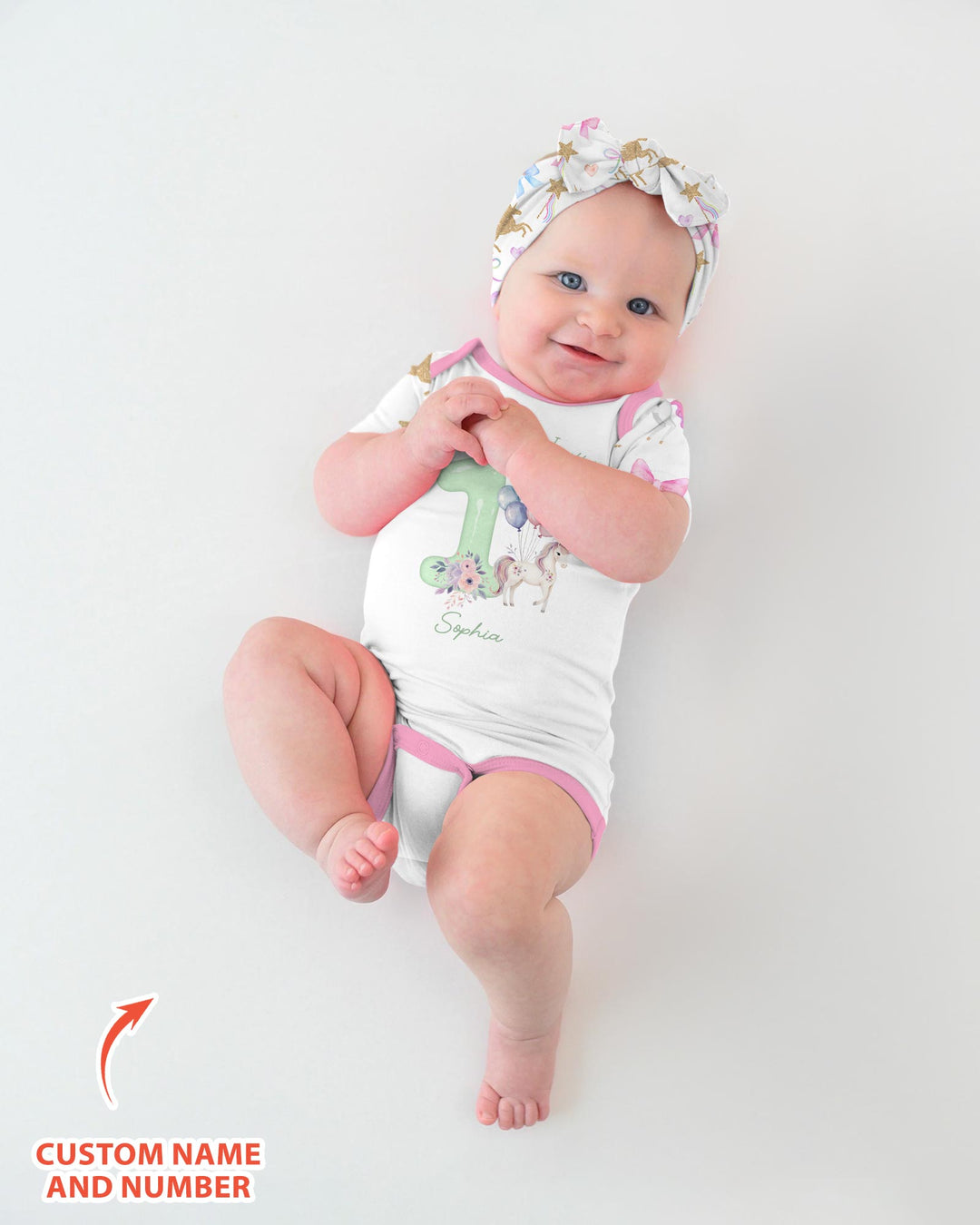 Gerippte Babykleidung mit individuellem Foto - Weich &amp; Skizzenhaft