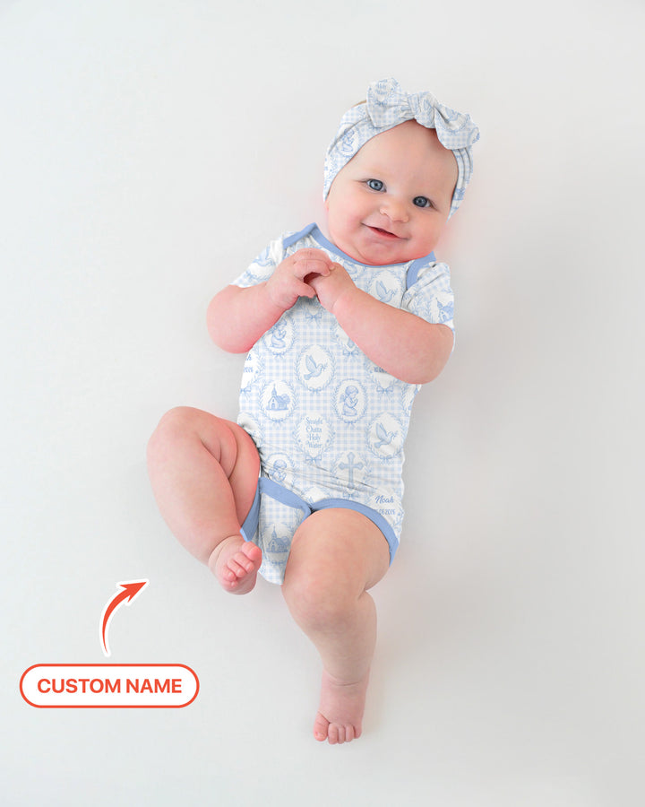 Gerippte Babykleidung mit individuellem Foto - Weich &amp; Skizzenhaft