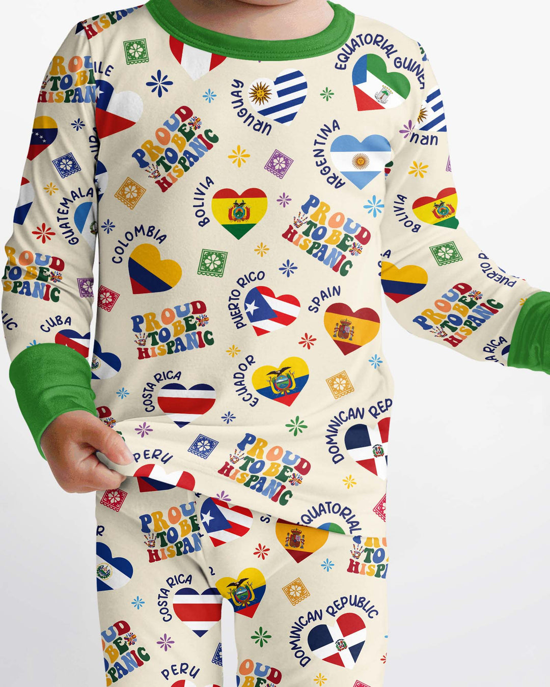 Proud To Be Hispanic Bamboo Two Piece Long Sleeve Pajama Set