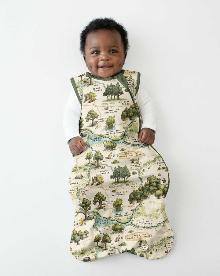Classic Bear Maps Bamboo Sleep Bag