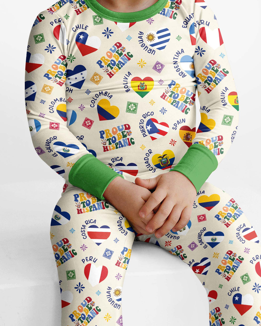 Proud To Be Hispanic Bamboo Two Piece Long Sleeve Pajama Set