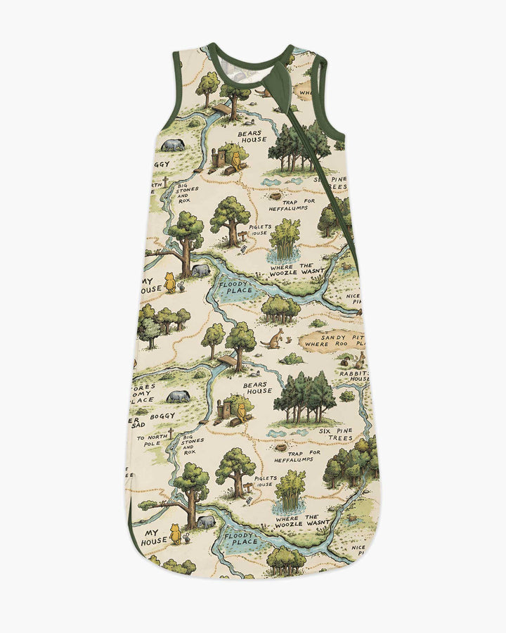 Classic Bear Maps Bamboo Sleep Bag