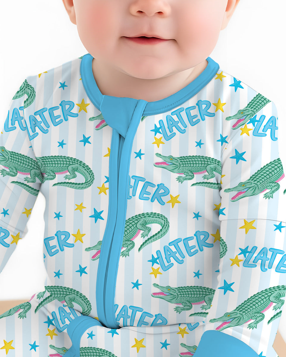Later Gator After A While Crocodile Bamboo Convertible Zippy