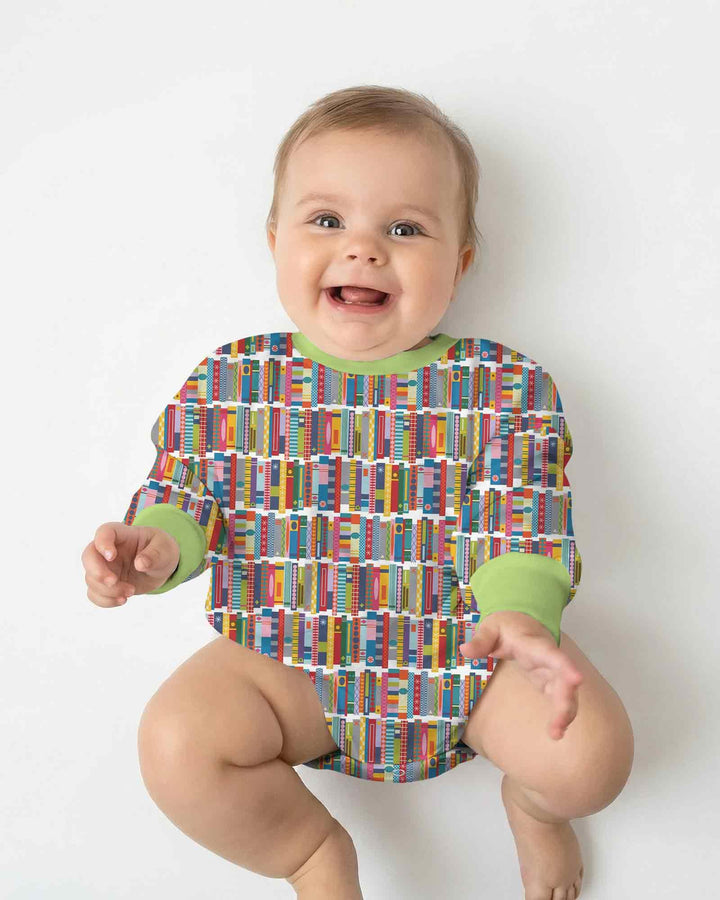 Rainbow Bookshelf Bamboo Bubble Romper