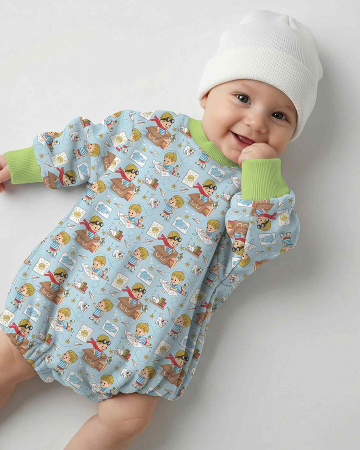 Gerippte Babykleidung mit individuellem Foto - Weich &amp; Skizzenhaft