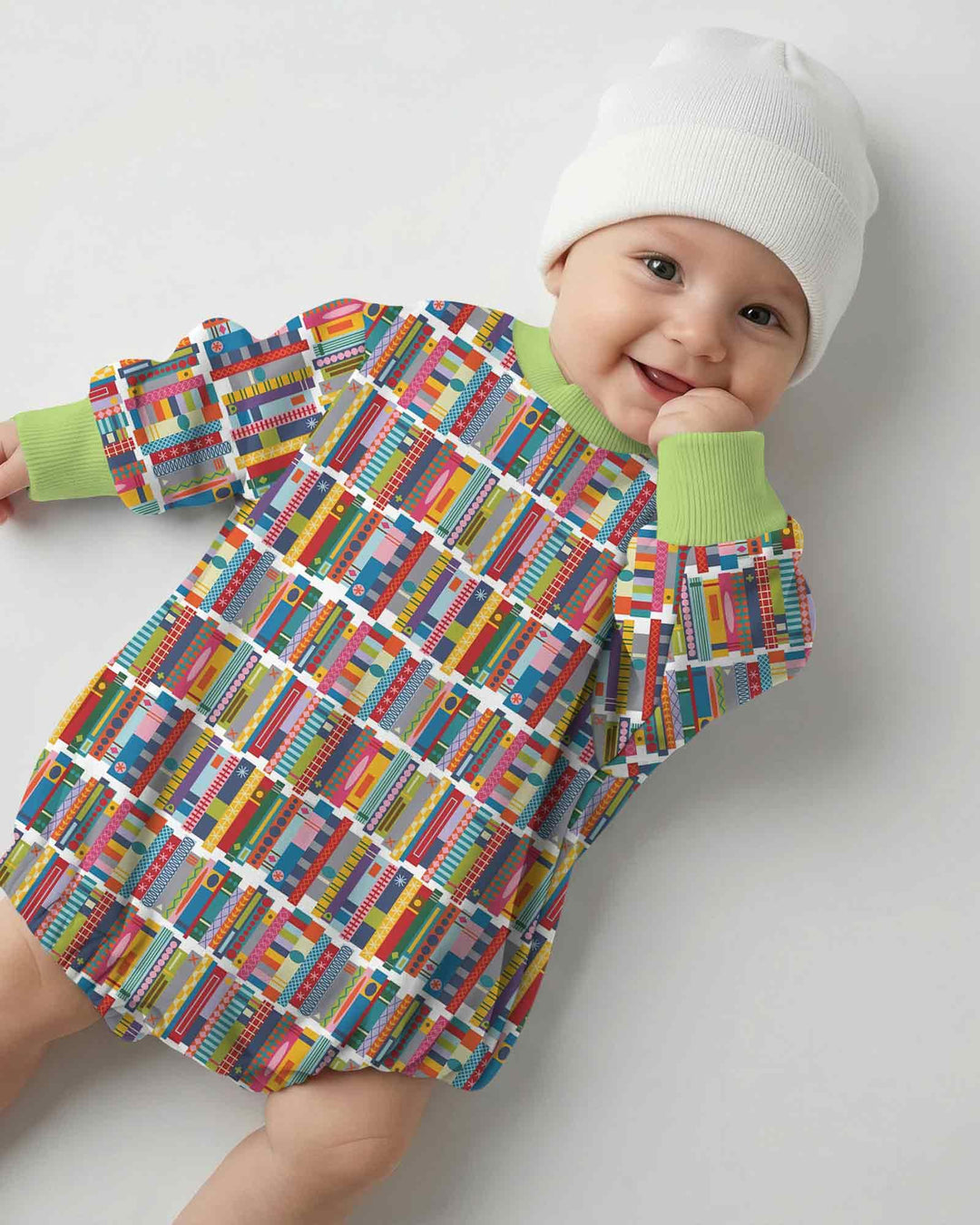 Rainbow Bookshelf Bamboo Bubble Romper