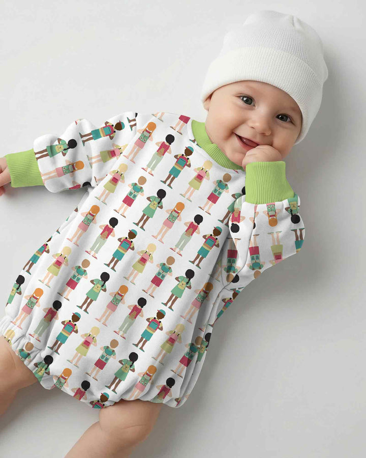 Gerippte Babykleidung mit individuellem Foto - Weich &amp; Skizzenhaft