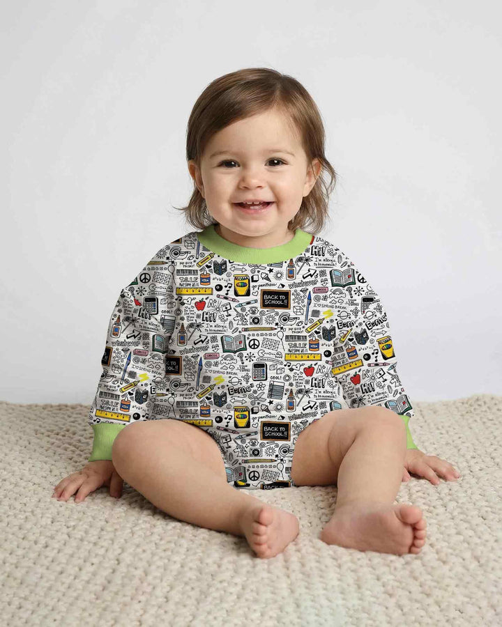 Gerippte Babykleidung mit individuellem Foto - Weich &amp; Skizzenhaft