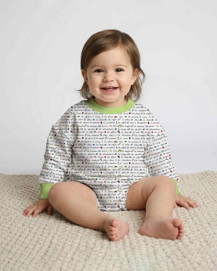 French Classroom Notes Bamboo Bubble Romper