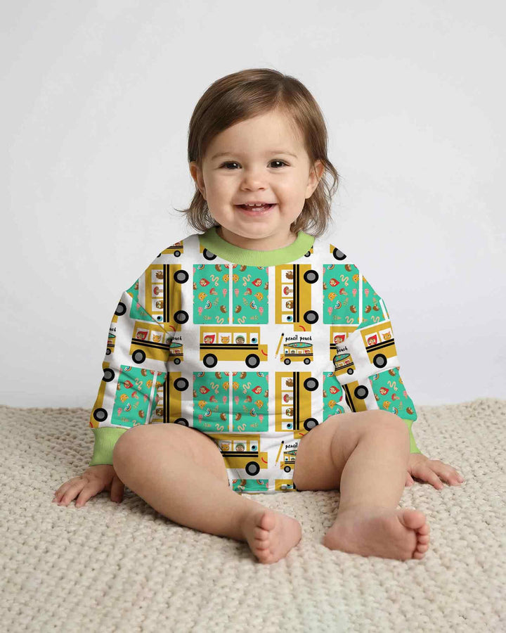 School Bus Adventures Bamboo Bubble Romper