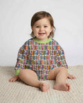 Rainbow Bookshelf Bamboo Bubble Romper
