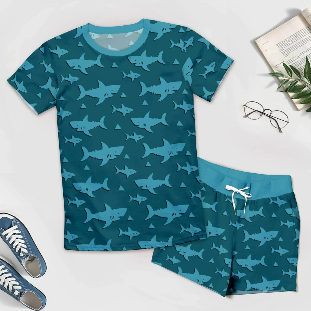Bamboo Sharks Outfit for Men – Bold and Relaxed , Bamboo Sharks Outfit for Men – Bold and Relaxed - Men / Short Pajama / XS