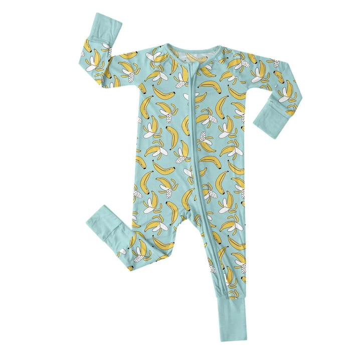 Bananas Convertible Zippered Romper , Bananas Convertible Zippered Romper - 0-3M