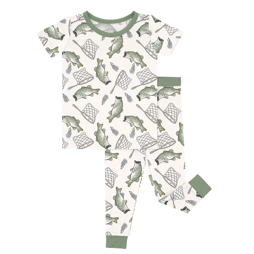 Bass Buddies Two Piece Short Sleeve Pajama Set , Bass Buddies Two Piece Short Sleeve Pajama Set - 12-18M