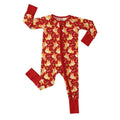 Best-Selling Christmas Convertible Zippered Rompers , Best-Selling Christmas Convertible Zippered Rompers - Corgi Christmas / Newborn